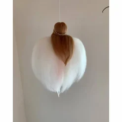 gefilzter zartrosa Engel