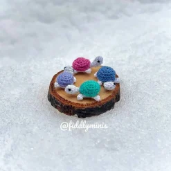 Gehäkelte Mini Schildkröte (microcrochet)