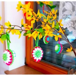 Gehäkelte Osterdeko Ostereier Frühlingsdeko 4 er Set