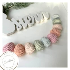 Gehäkelte Ostereier Set in Pastellfarben – Handgemachte Osterdeko aus Baumwolle