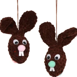 Gehäkelte XL Osterhasen zum Aufhängen – 2er Set Osterdeko Handarbeit