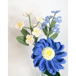 gehäkelter Blumenstrauß Dahlie | Freunde Geschenkidee Kollegen | besonderes Geschenk | Wohndekoration