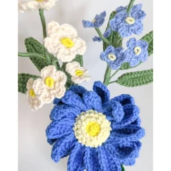 gehäkelter Blumenstrauß Dahlie | Freunde Geschenkidee Kollegen | besonderes Geschenk | Wohndekoration