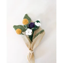 gehäkelter Mini Blumenstrauß | Freundin Geschenkidee Kollegen | Muttertagsgeschenk | Häkeldeko