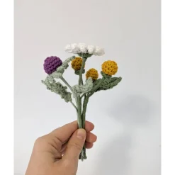 gehäkelter Mini Blumenstrauß | kleines Dankeschön | Bürodeko | kleines Geburtstagsgeschenk