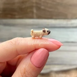 Gehäkelter Mini Mops (microcrochet)