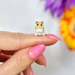 Gehäkelter Miniatur Goldhamster / Roborowsky / Dsungarischer Zwerghamster