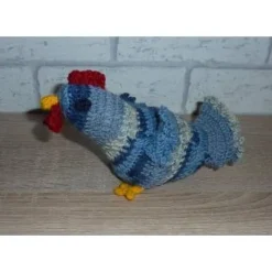 gehäkeltes Huhn - blau