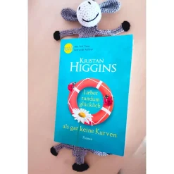 Gehäkeltes Lesezeichen Esel gehäkelt 28 cm lang