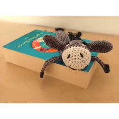 Gehäkeltes Lesezeichen Esel gehäkelt 28 cm lang