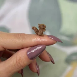 Gehäkeltes Mini Eichhörnchen (microcrochet)