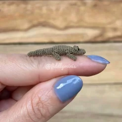 Gehäkeltes Mini Krokodil (microcrochet)