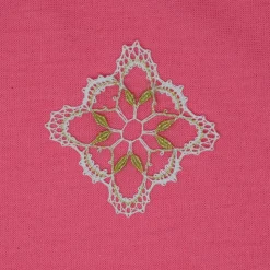 geklöppeltes Ornament 1 weiß-gold