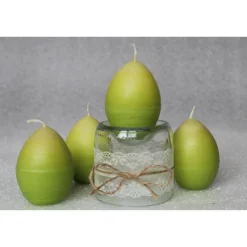 GelbGrün Ostereikerze
