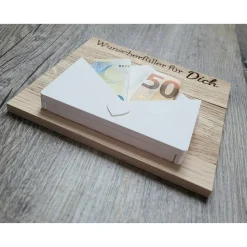 Geldgeschenk | Briefumschlag | Gutschein Verpackung | Gutscheinbox Wunscherfüller für Dich | personalisierbar