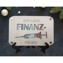 Geldgeschenk - Finanzspritze / Geld schenken / Geschenkverpackung / Geschenkidee / Verpackung für Geld/Geburtstagsgesche