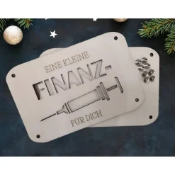 Geldgeschenk - Finanzspritze / Geld schenken / Geschenkverpackung / Geschenkidee / Verpackung für Geld/Geburtstagsgesche