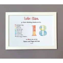 Geldgeschenk 18. Geburtstag, Geldgeschenk personalisiert, Geburtstagsgeschenk, Geschenkidee zum Geburtstag