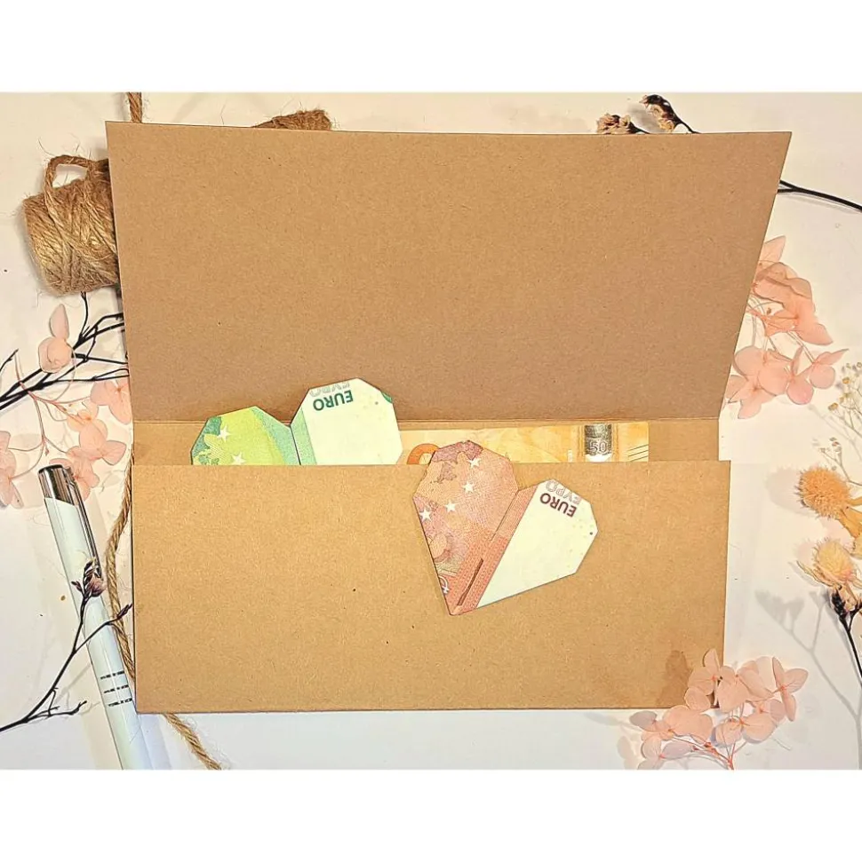 Geldgeschenk 18. Geburtstag – Personalisierte Glückwunschkarte mit Umschlag & Juteschleife