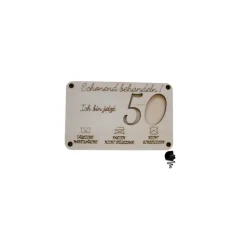 Geldgeschenk 50. Geburtstag / Geburtstagskarte / Geschenkverpackung