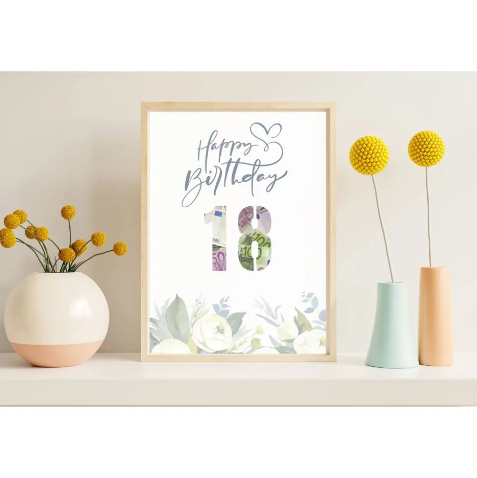 Geldgeschenk 18. Geburtstag | persönliches Geburtstagsgeschenk Tochter Sohn | PDF Datei | Sofortdownload | Originelles G