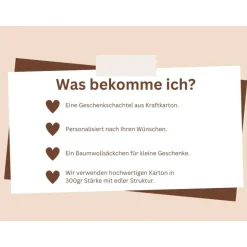 Geldgeschenk 20. Geburtstag – Personalisierte Geschenkbox mit Glückwunschkarte & Leinensäckchen