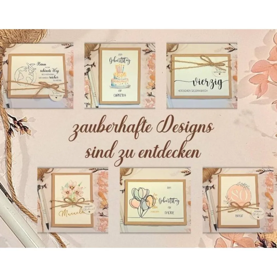 Geldgeschenk 30. Geburtstag personalisiert | Geschenkbox für Frauen | Geburtstagsgeschenk mit Name und Glückwunschkarte