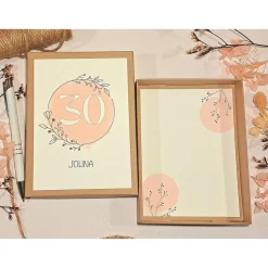 Geldgeschenk 30. Geburtstag personalisiert | Geschenkbox für Frauen | Geburtstagsgeschenk mit Name und Glückwunschkarte