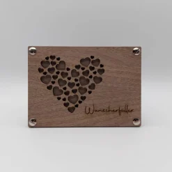 Geldgeschenk | Geschenkkarte aus Holz | Wunscherfüller | Herz | Geldgeschenk Verpackung | Geschenkverpackung |