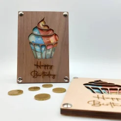 Geldgeschenk | Geschenkkarte aus Holz | Happy Birthday | Geburtstag | Geldgeschenk Verpackung | Geschenkverpackung