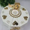 Geldgeschenk - Geschenkverpackung - Schachteltorte GOLDENE HOCHZEIT