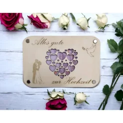 Geldgeschenk - Hochzeit / Personalisierbar / Geld schenken / Geschenkverpackung / Geschenkidee / Verpackung für Geld  /