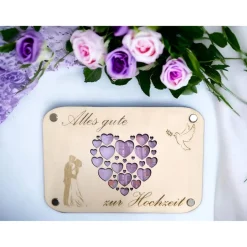 Geldgeschenk - Hochzeit / Personalisierbar / Geld schenken / Geschenkverpackung / Geschenkidee / Verpackung für Geld  /