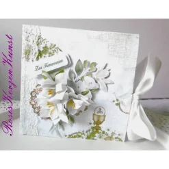 Geldgeschenk * KOMMUNION * KONFIRMATION * FIRMUNG * Personalisierbar * 3D-Shadowbox mit WUNSCHTEXT