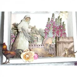 GELDGESCHENK * Nostalgische Shadowbox * Shabby Chic * Gartenparty * Hauseinweihung * Landparty * Deko *
