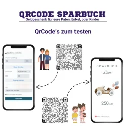 Geldgeschenk | Personalisiertes Sparbuch | QrCode Postkarte DIN A6 inkl. Briefumschlag & Anhänger | Führerschein