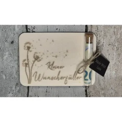 Geldgeschenk / Wunscherfüller / Geldkarte Holz / Geschenkidee für jeden Anlass