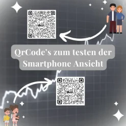 Geldgeschenk Aktie ETF Kryptowährung | Personalisiert | QrCode Postkarte DIN A6 inkl. Briefumschlag und Anhänger