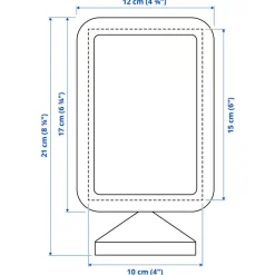 Geldgeschenk Aktie ETF Kryptowährung | Personalisierter NFC & QrCode Bildständer | Farbklecks Blau