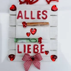 Geldgeschenk ALLES LIEBE  Geschenk Vatertag  Geburtstag Ostern Weihnachten Hochzeit Valentinstag Muttertag Shabby Stil