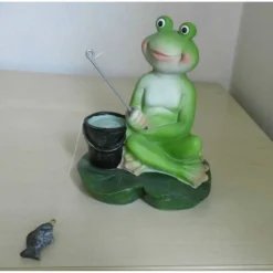 Geldgeschenk Angler – Frosch mit Angel & Kröten, Geschenkidee für Angler, Deko im SaBienchenshop