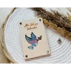Geldgeschenk aus Holz, Wunscherfüller, Geschenkverpackung, Taufe, Konfirmation, Kommunion, personalisierbar