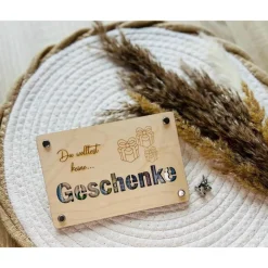 Geldgeschenk aus Holz, Wunscherfüller, Geschenkverpackung, Geburtstag, Geschenk - personalisierbar
