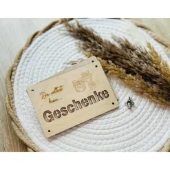 Geldgeschenk aus Holz, Wunscherfüller, Geschenkverpackung, Geburtstag, Geschenk - personalisierbar