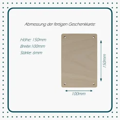 Geldgeschenk aus Holz, Wunscherfüller, Geschenkverpackung, Taufe, Konfirmation, Kommunion, personalisierbar