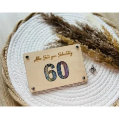 Geldgeschenk aus Holz, Wunscherfüller, Geschenkverpackung, Geburtstag, personalisierbar