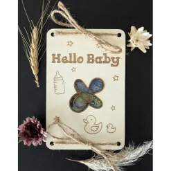 Geldgeschenk aus Holz zur Geburt – Kreative Geldverpackung Baby Wunscherfüller