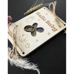 Geldgeschenk aus Holz zur Geburt – Kreative Geldverpackung Baby Wunscherfüller