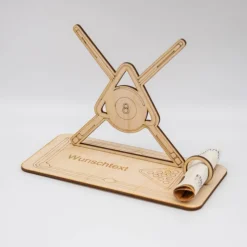 Geldgeschenk Billard - aus Holz personalisiert