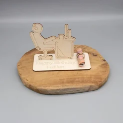 Geldgeschenk Computer - aus Holz personalisiert